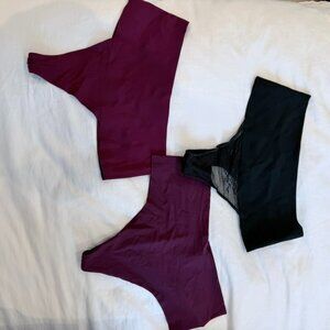 Bundle of 3 NWOT Shapewear Thongs, Size S